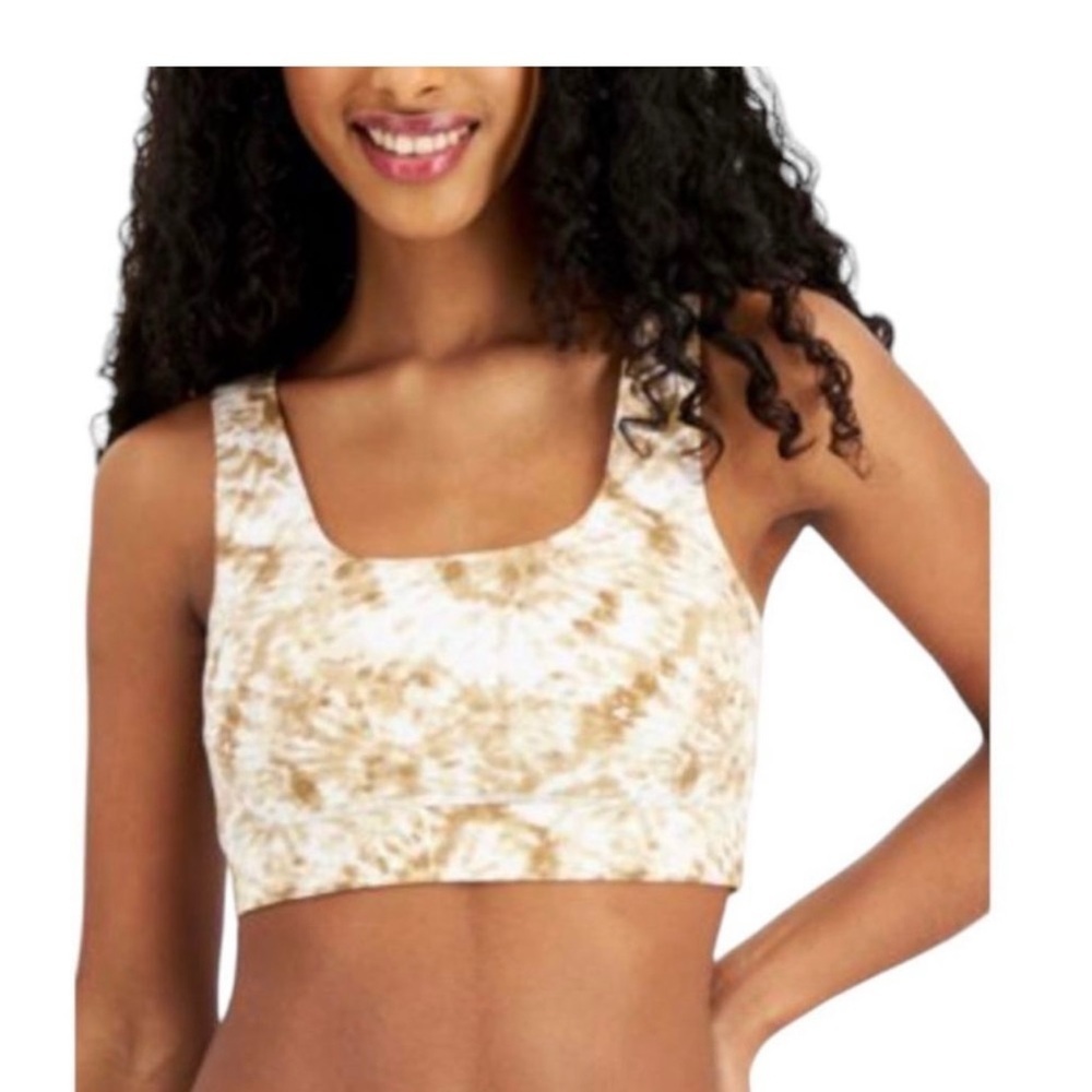 Jenni Women's Square-Neck Bralette tie dye medium